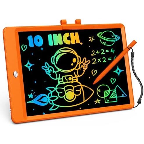 ORSEN 10 Inch LCD Writing Tablet for Kids, Orange