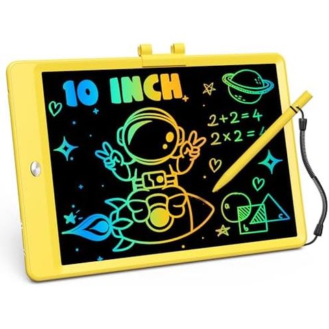 ORSEN 10 Inch LCD Writing Tablet for Kids, Yellow