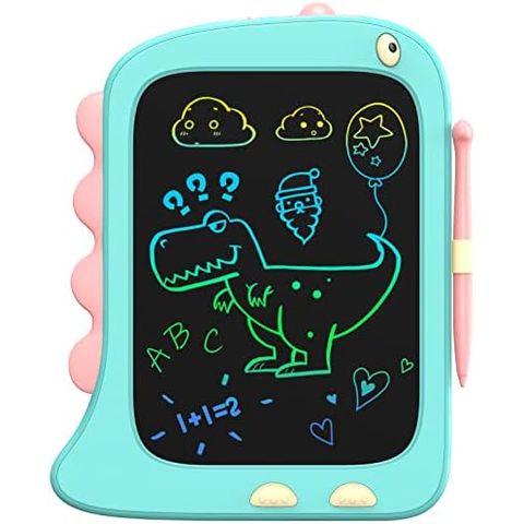 ORSEN 8.5 Inch Dinosaur Doodle Board Drawing Tablet, Blue